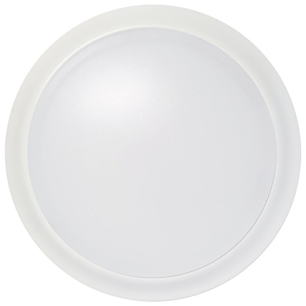 10-Inch LED Disk Light, 3000K, White Finish, PK 6